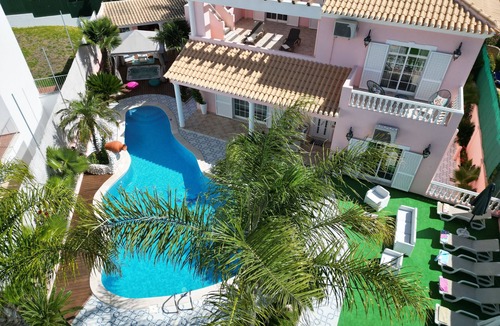 Armacao de Pera Villa | Villa Beach Palace Luxury 5 Bed Villa w/heatable Pool, Jacuzzi, 500m Beach AC