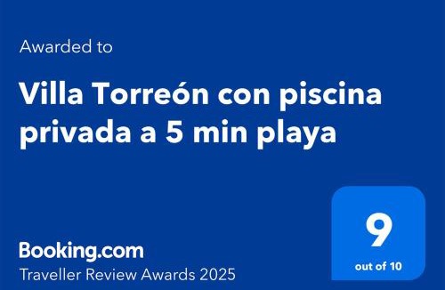 Benicassim Villa | Villa Torreón con piscina privada a 5 min playa