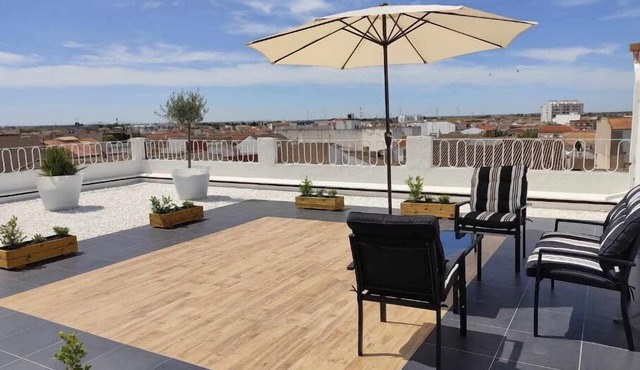 Aura is the attic with its spectacular terrace in Alcázar de San Juan