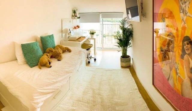 Charming Single or Twin Room with Balcony and sublime View of the Tagus in Algés