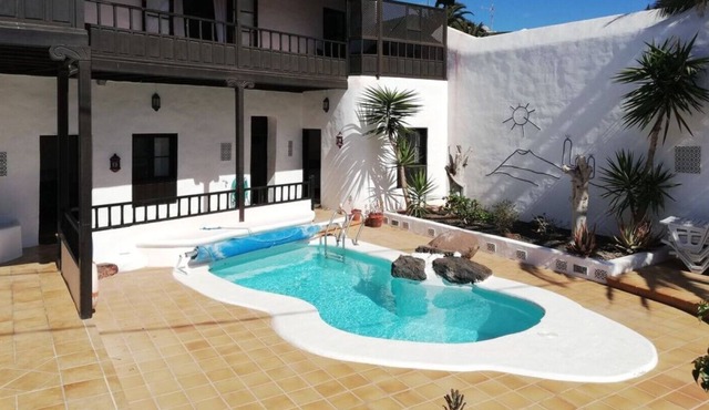 Finca with private electrically heated pool...sleeps six in Guime.Lanzarote. in Guime