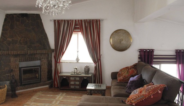 Moroccan hilltop Villa with stunning sea views; Large terrace and pool areas in Tavira District