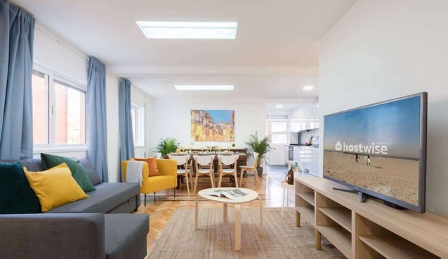Spacious Fresh Flat w/Terrace | Sea by HostWise in Espinho