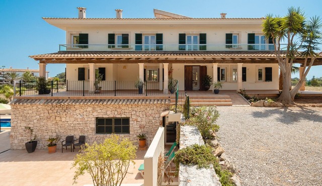 Villa 'Salinas De Mallorca' with Private Pool, Wi-Fi and Air Conditioning in Las Salinas