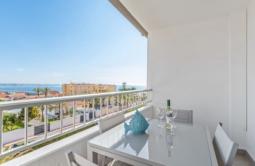 Punta Prima Apartment | Apartment 'Beach Front Sea View Punta Prima' with Sea View, Wi-Fi and Air Conditioning