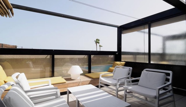 Hot pool, sea, wifi pro, gas barbecue, garden, 06 in San Miguel